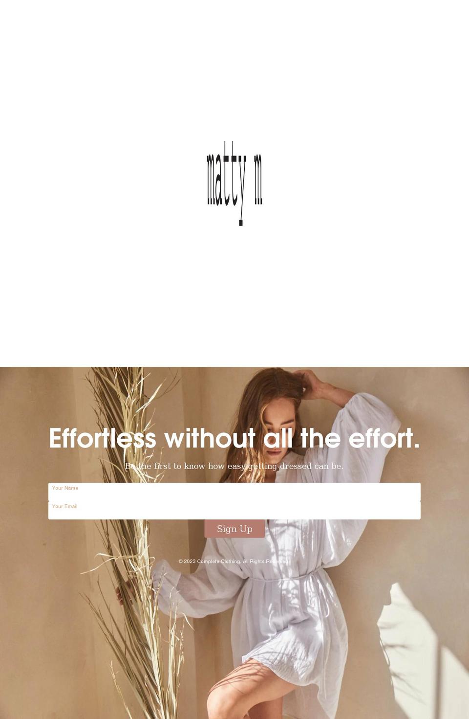 mattym.com shopify website screenshot
