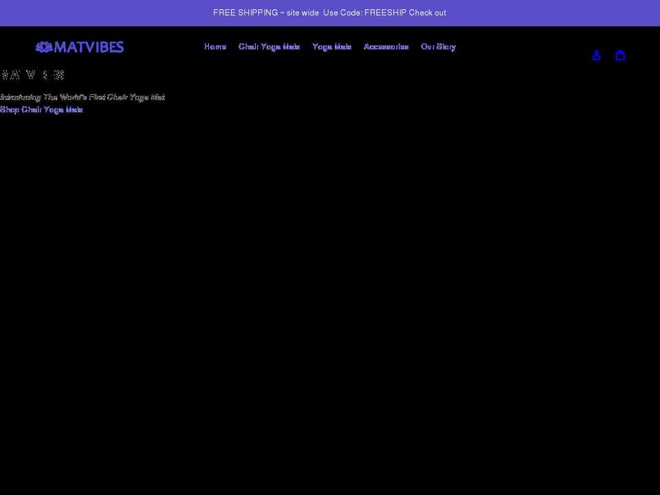 matvibes.com shopify website screenshot