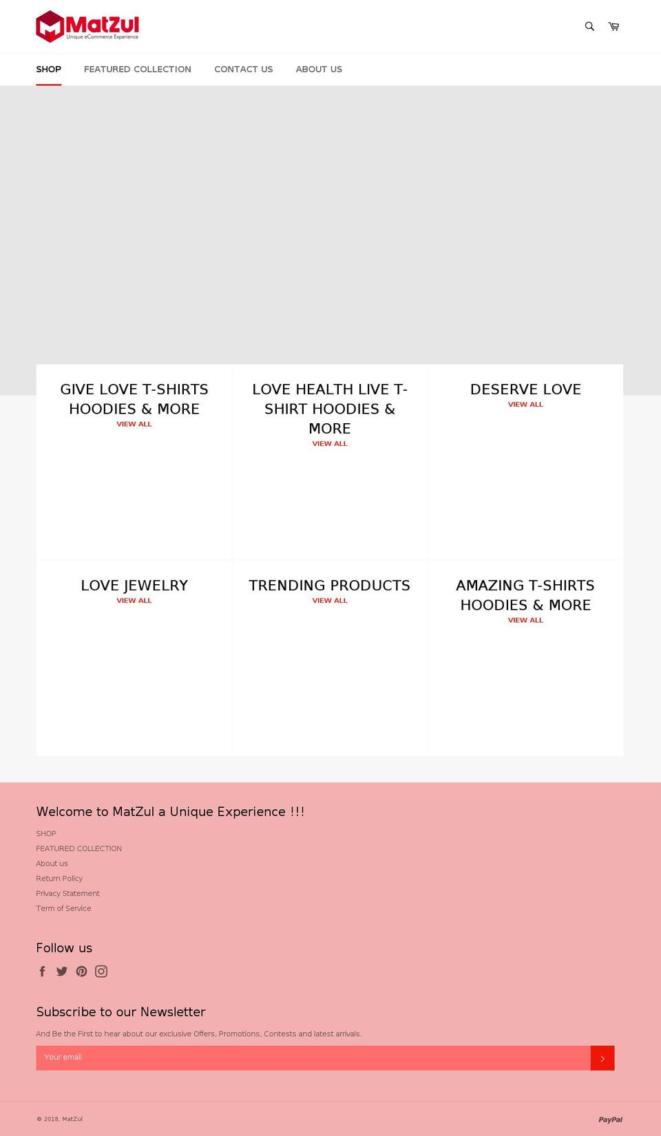 matzul.com — Shopify storefront screenshot