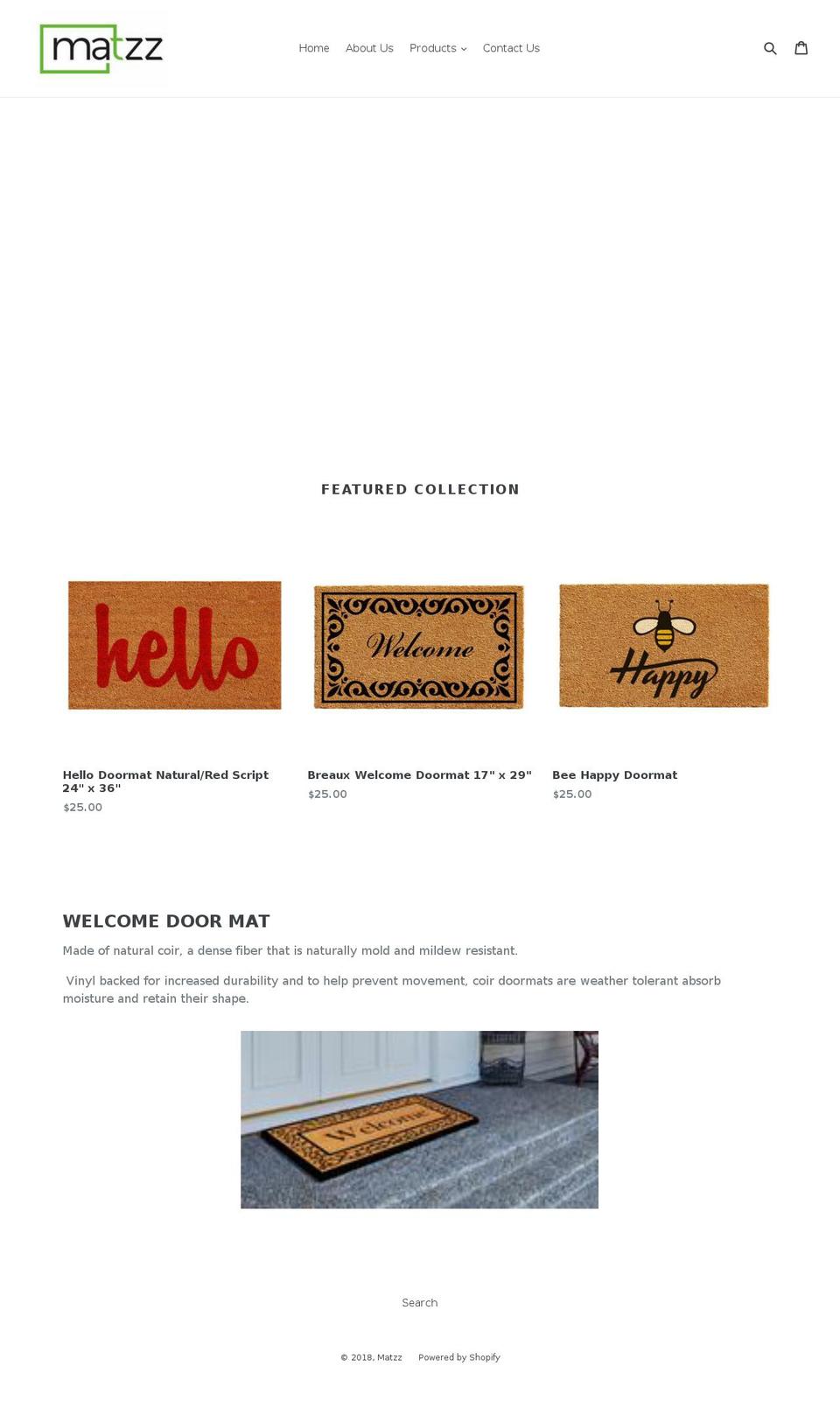 matzz.com — Shopify storefront screenshot