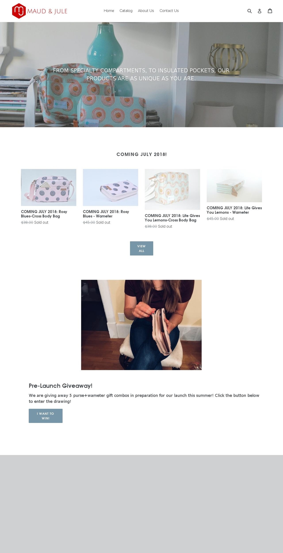 maudandjule.com — Shopify storefront screenshot