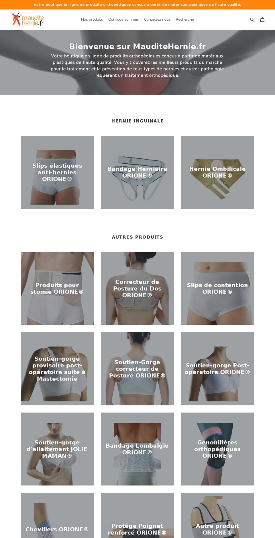 mauditehernie.com shopify website screenshot