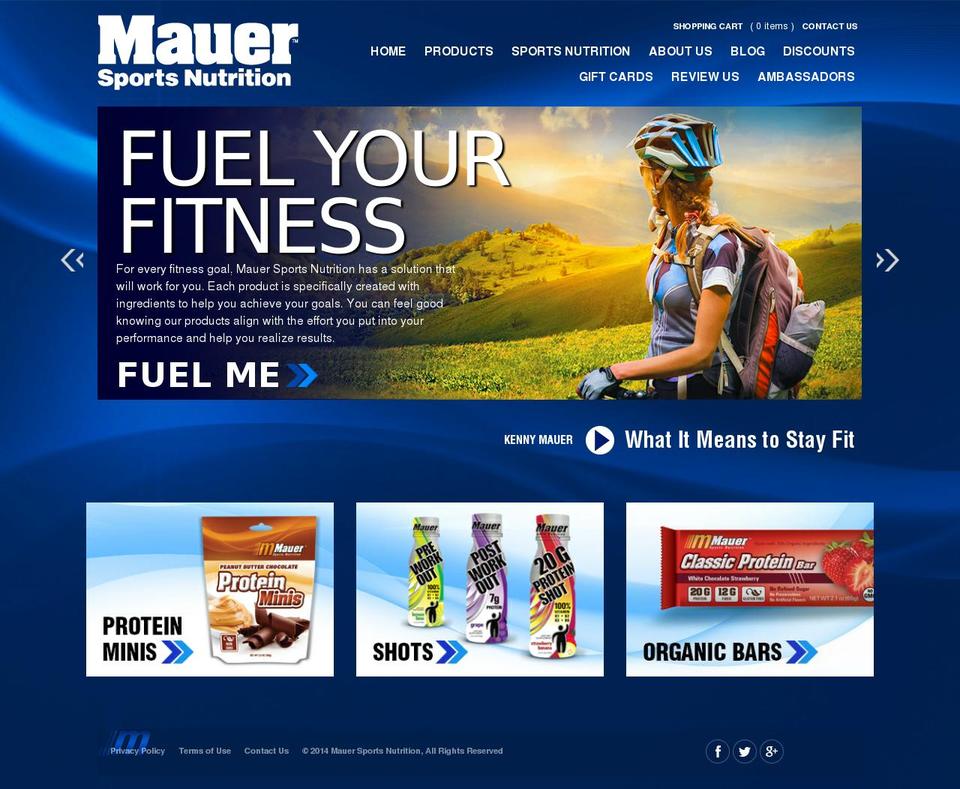 mauersports.com shopify website screenshot