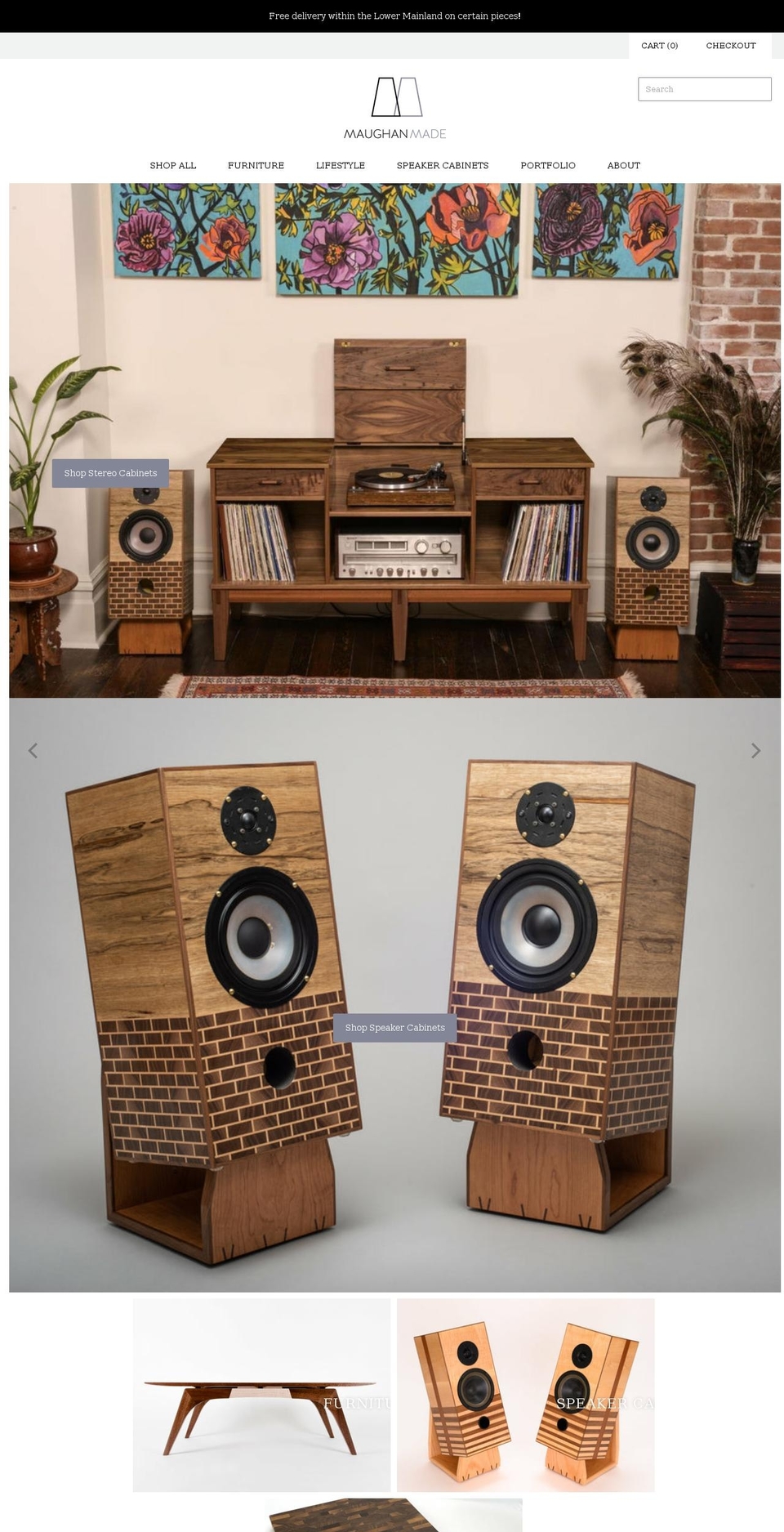 maughanmade.com shopify website screenshot