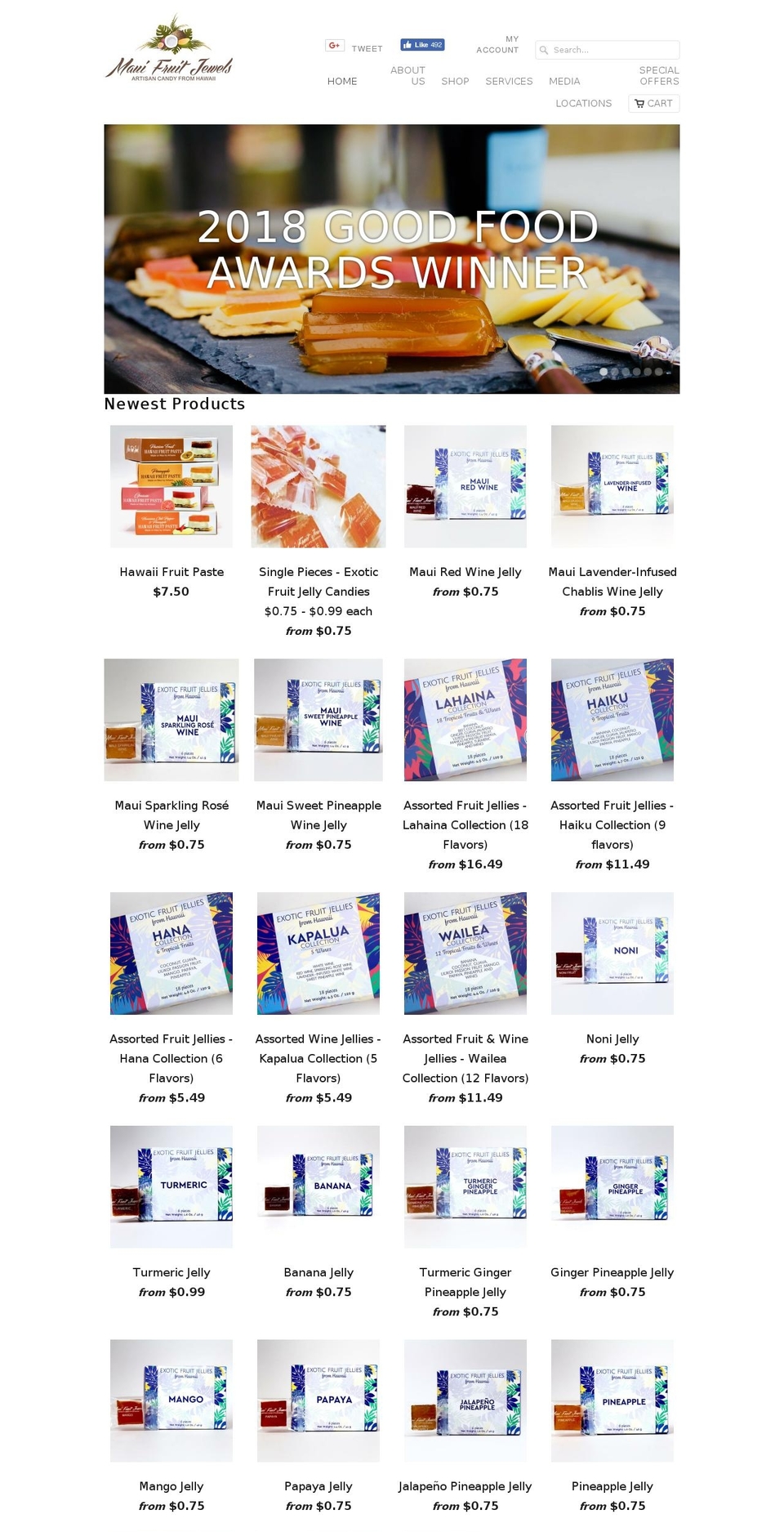mauiepicure.com — Shopify storefront screenshot