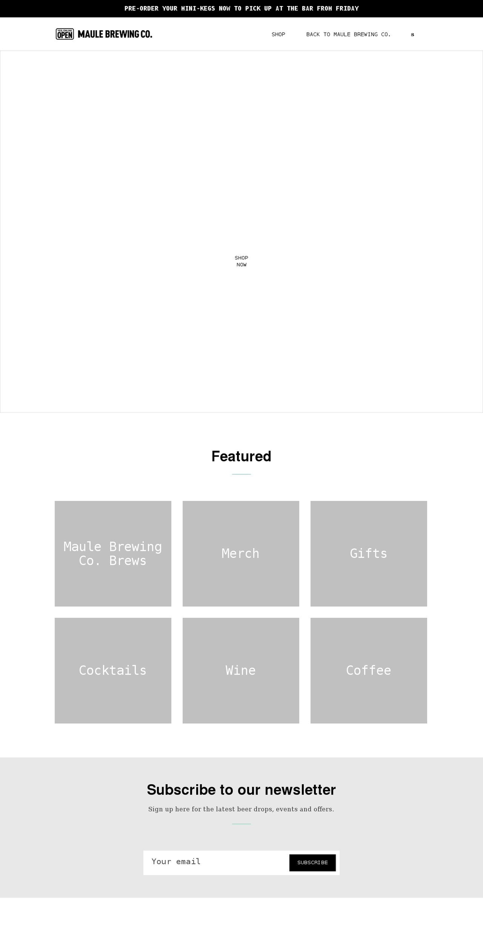 maule-brewing-co.myshopify.com shopify website screenshot