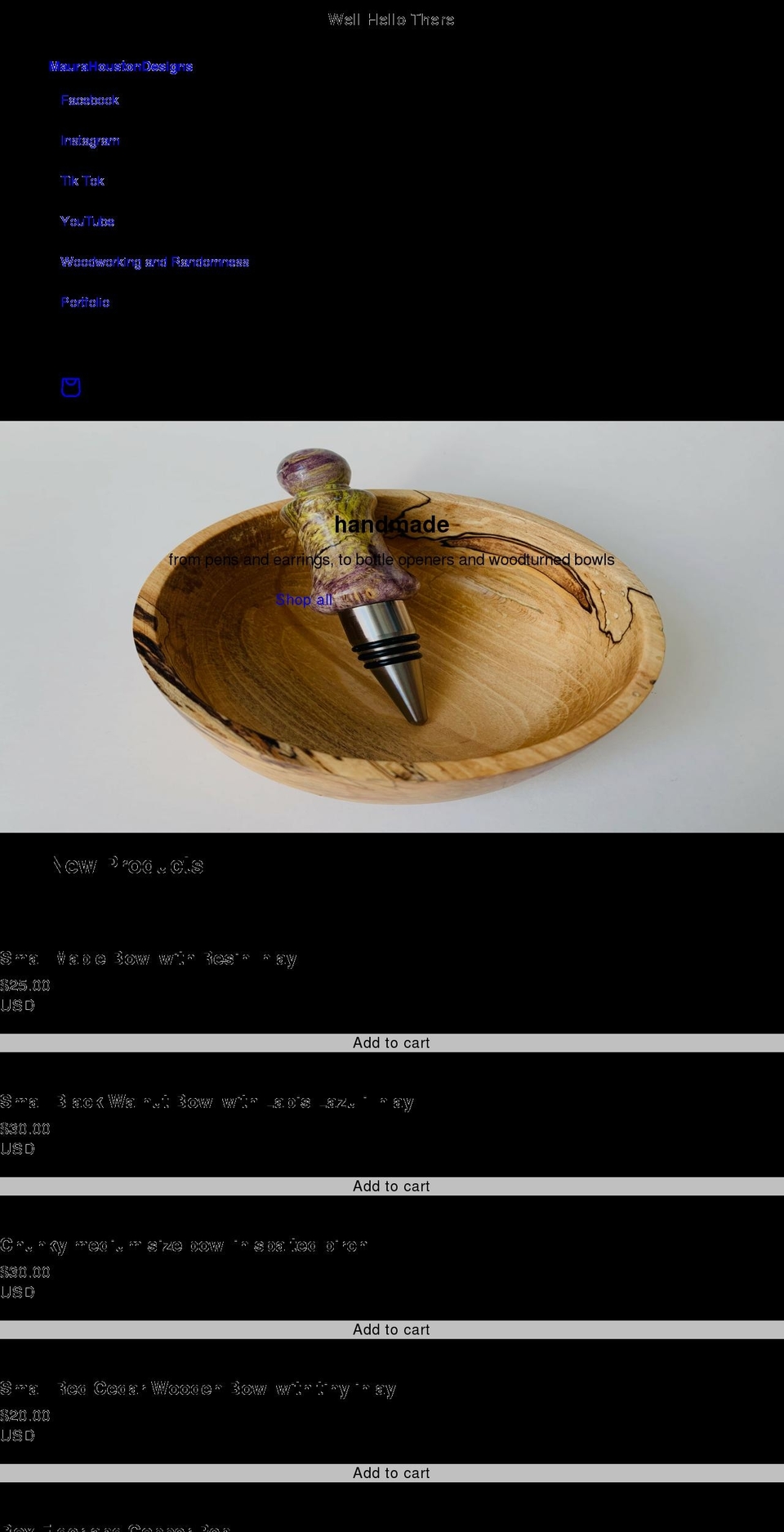maurahouston.com shopify website screenshot
