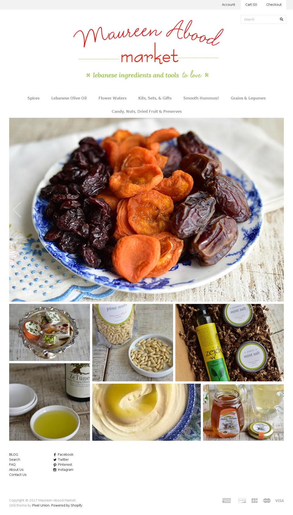 maureenaboodmarket.com shopify website screenshot