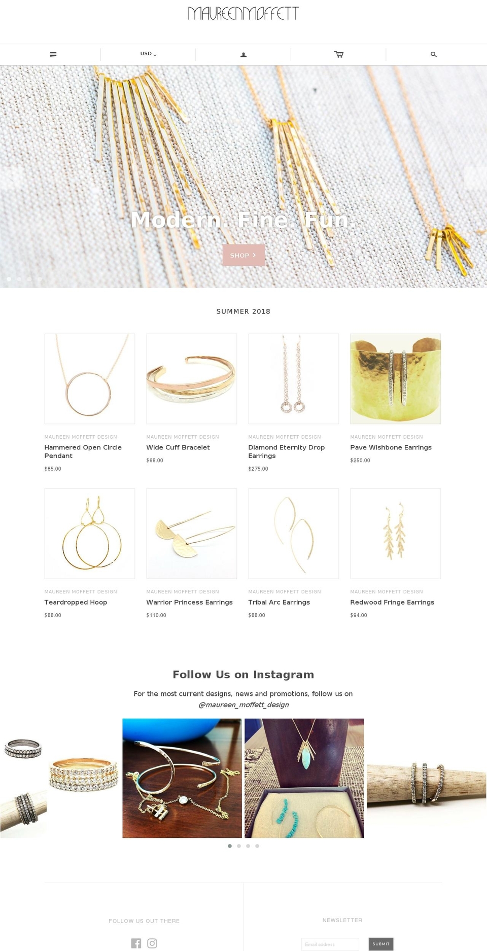 maureenmoffettdesign.com — Shopify storefront screenshot