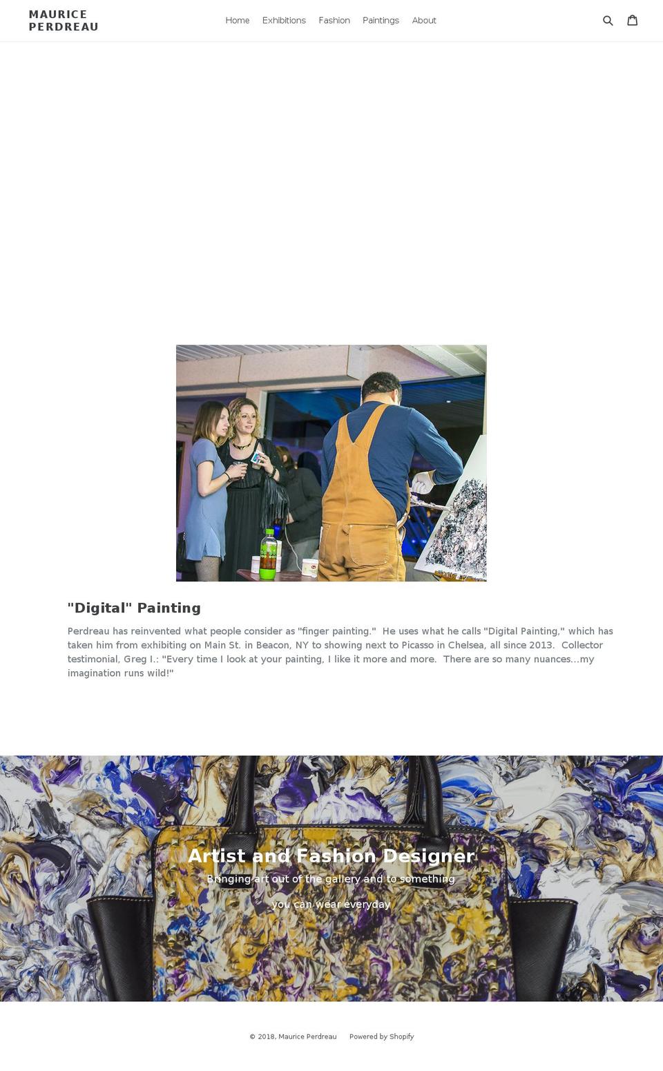 mauriceperdreau.com — Shopify storefront screenshot