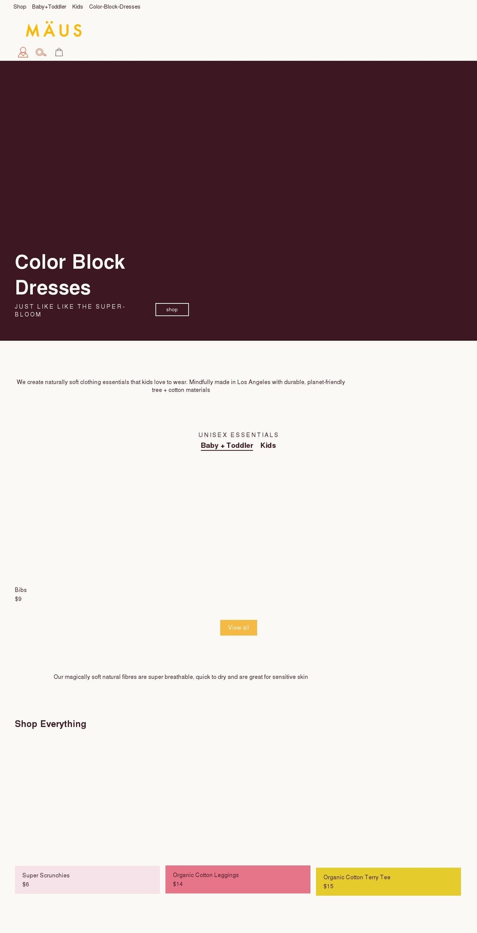 mausessentials.com shopify website screenshot