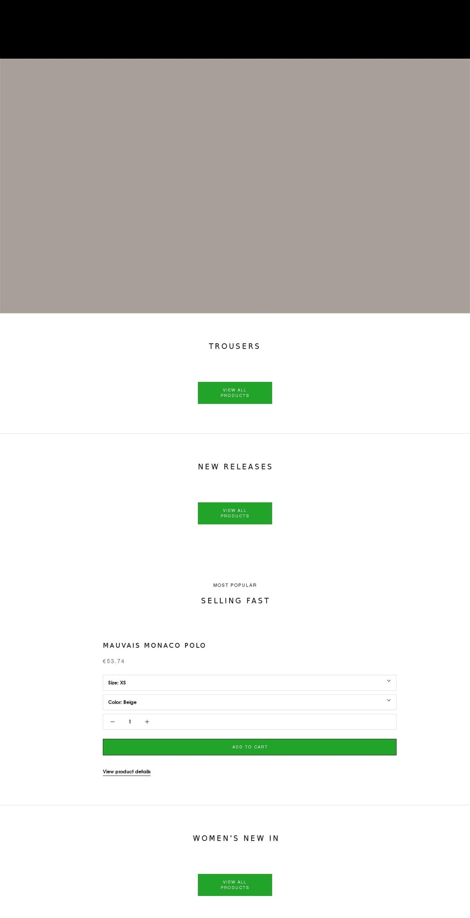 mauvais.co.uk shopify website screenshot