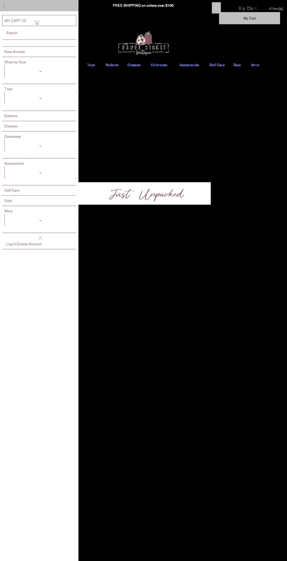 mauvestreet.com shopify website screenshot