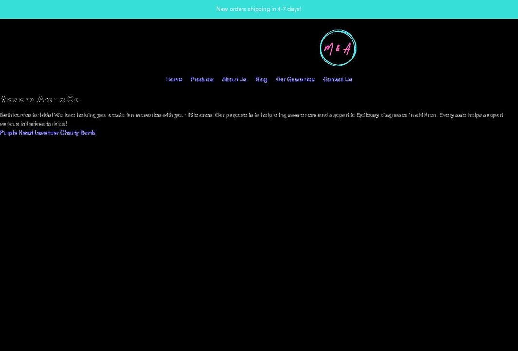 mavandarchie.com shopify website screenshot