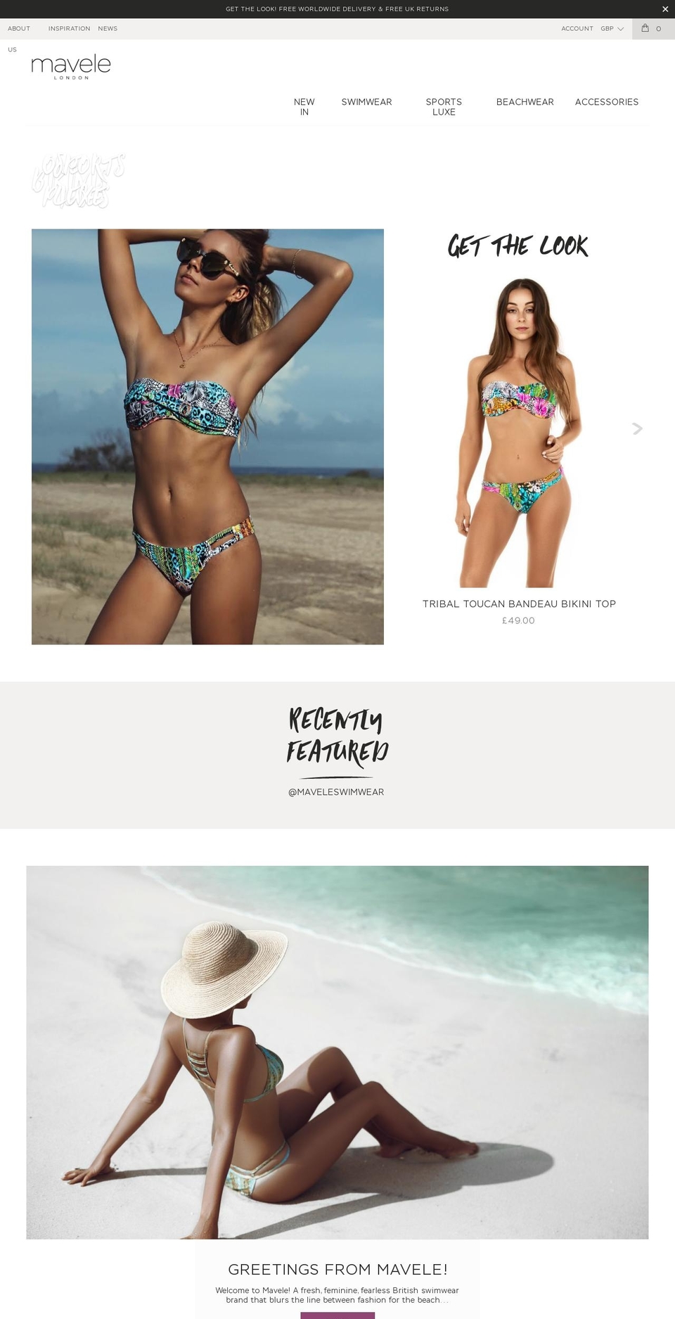 mavele.com shopify website screenshot