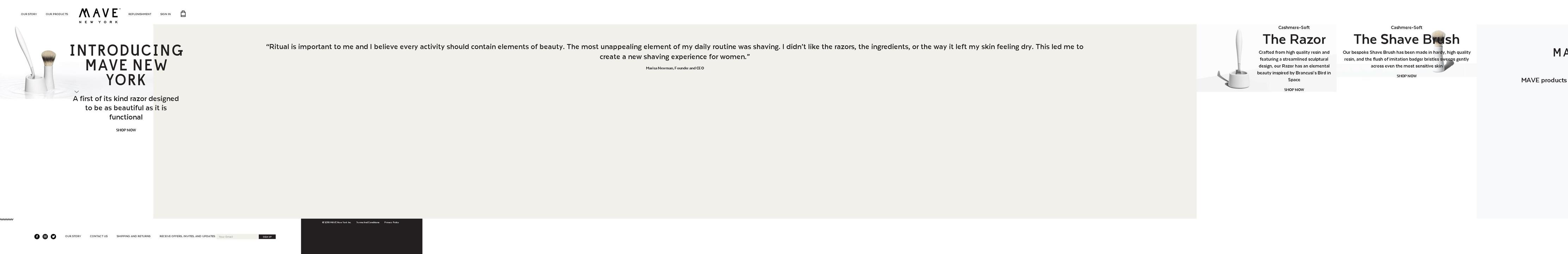 mavenewyork.com shopify website screenshot