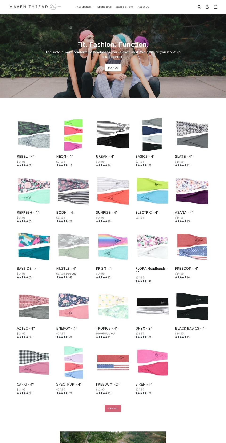 maventhread.com shopify website screenshot