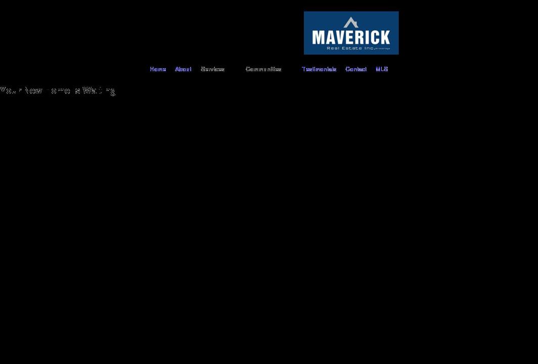 maverickrealestateinc.com shopify website screenshot