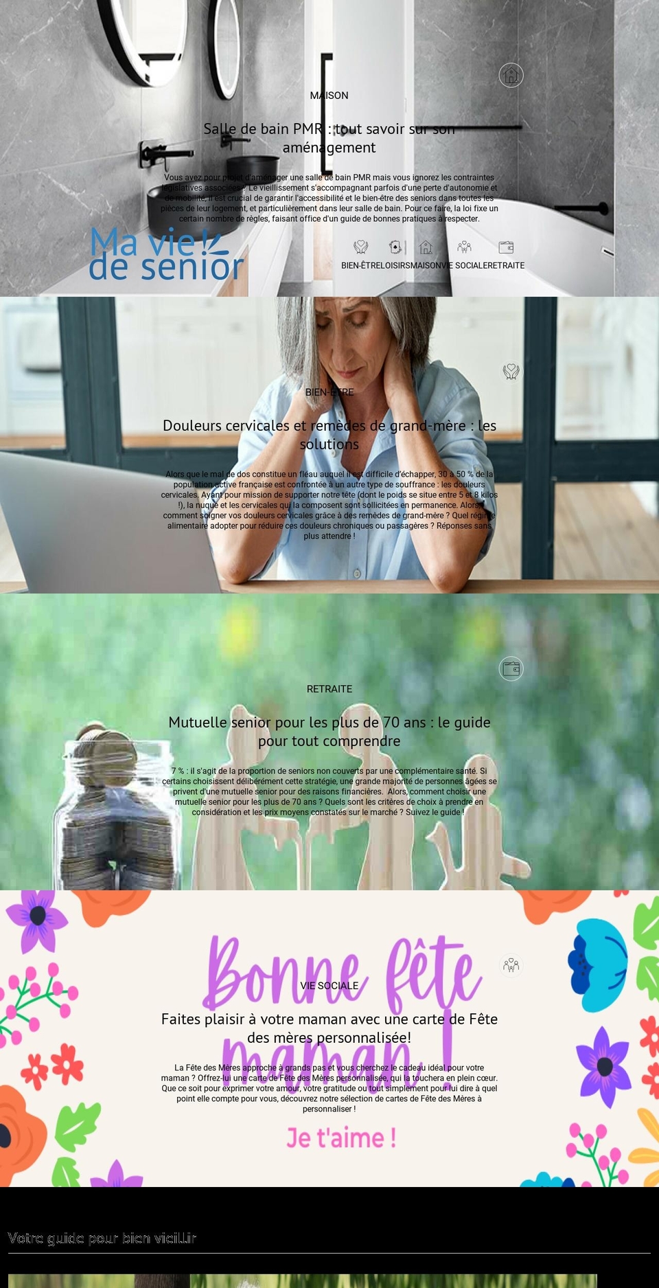 maviedesenior.com — Shopify storefront screenshot
