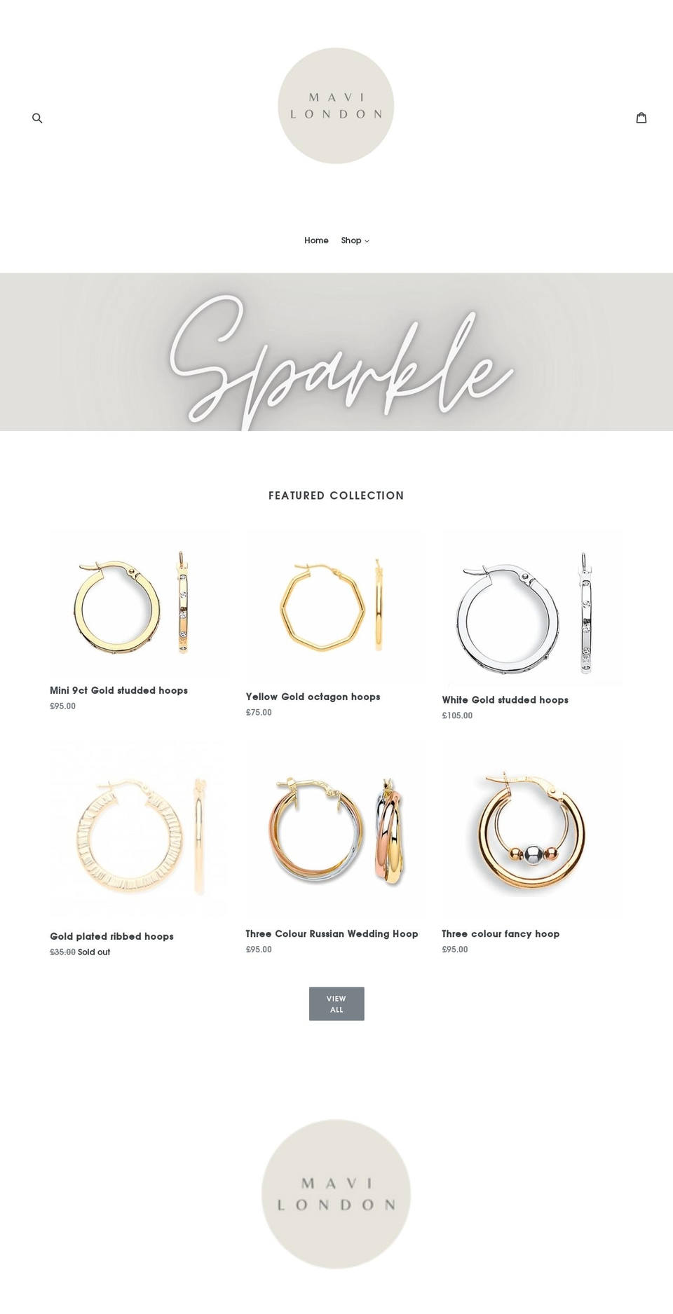mavilondon.co.uk shopify website screenshot