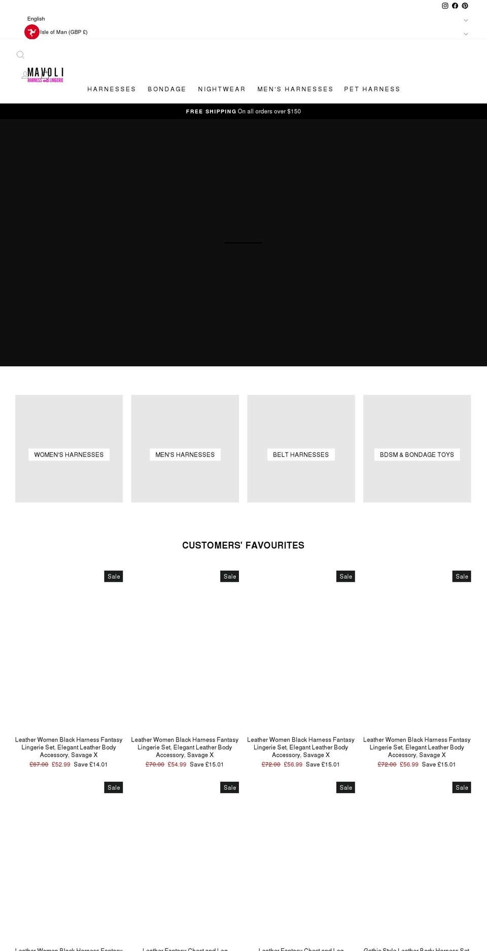 mavoli.com shopify website screenshot