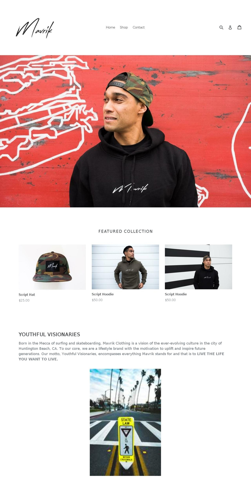 mavrikclothing.com — Shopify storefront screenshot
