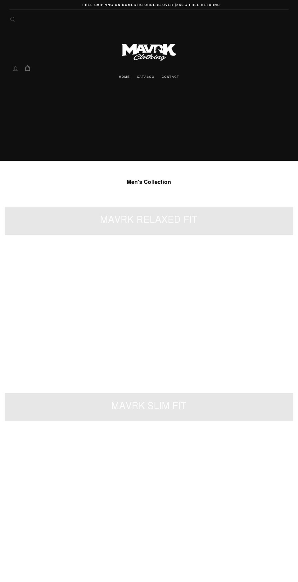 mavrkclothing.com shopify website screenshot