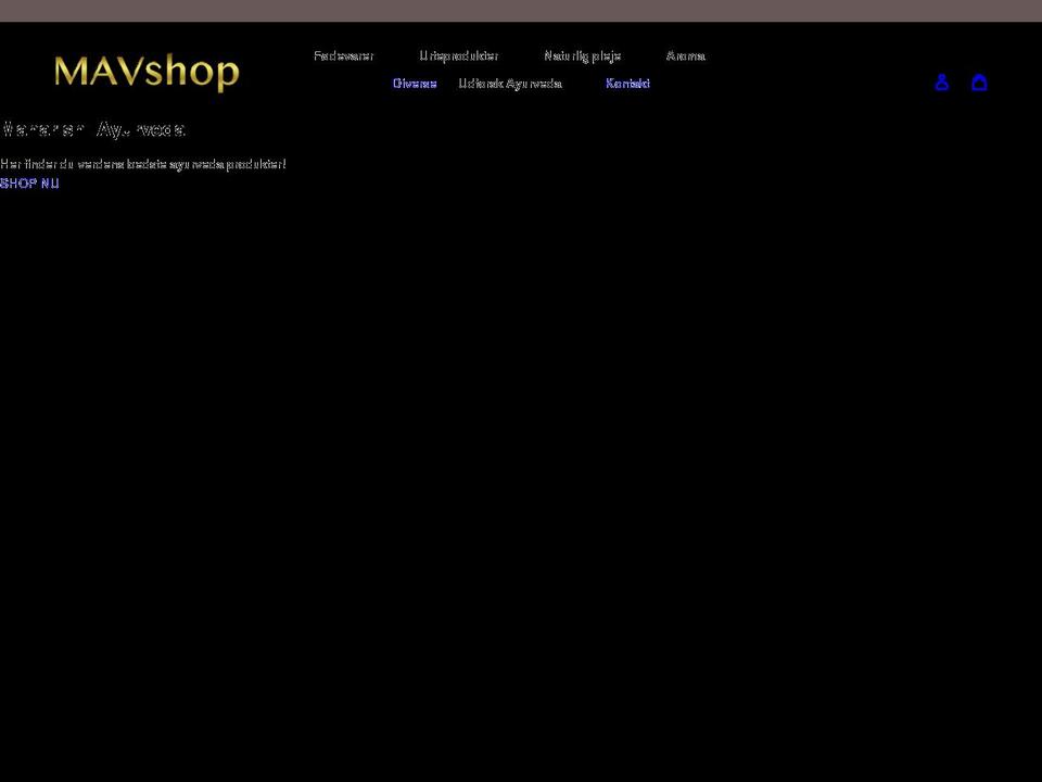 mavshop.dk shopify website screenshot