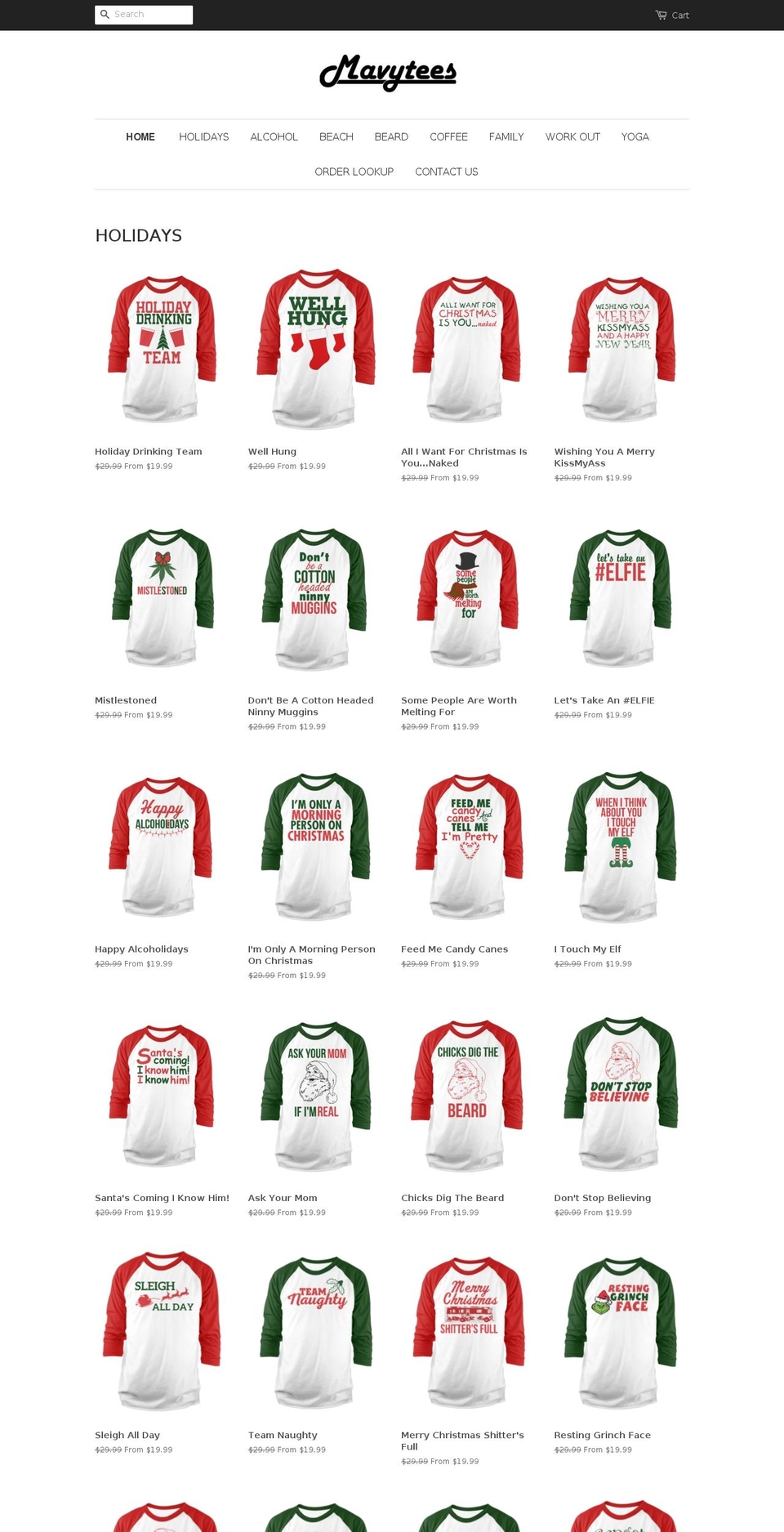 mavytees.com — Shopify storefront screenshot
