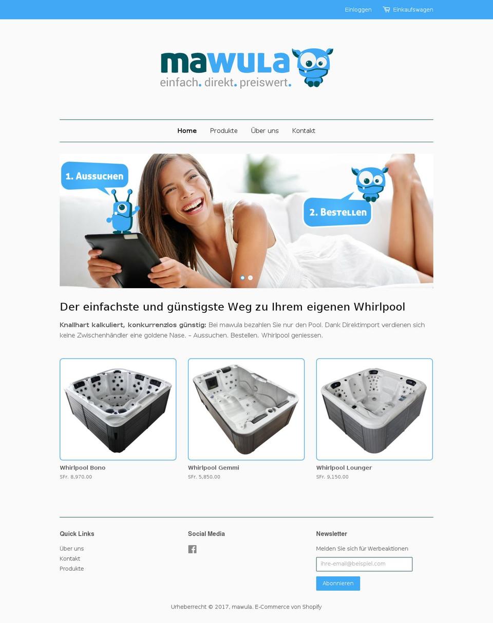 mawula.com shopify website screenshot