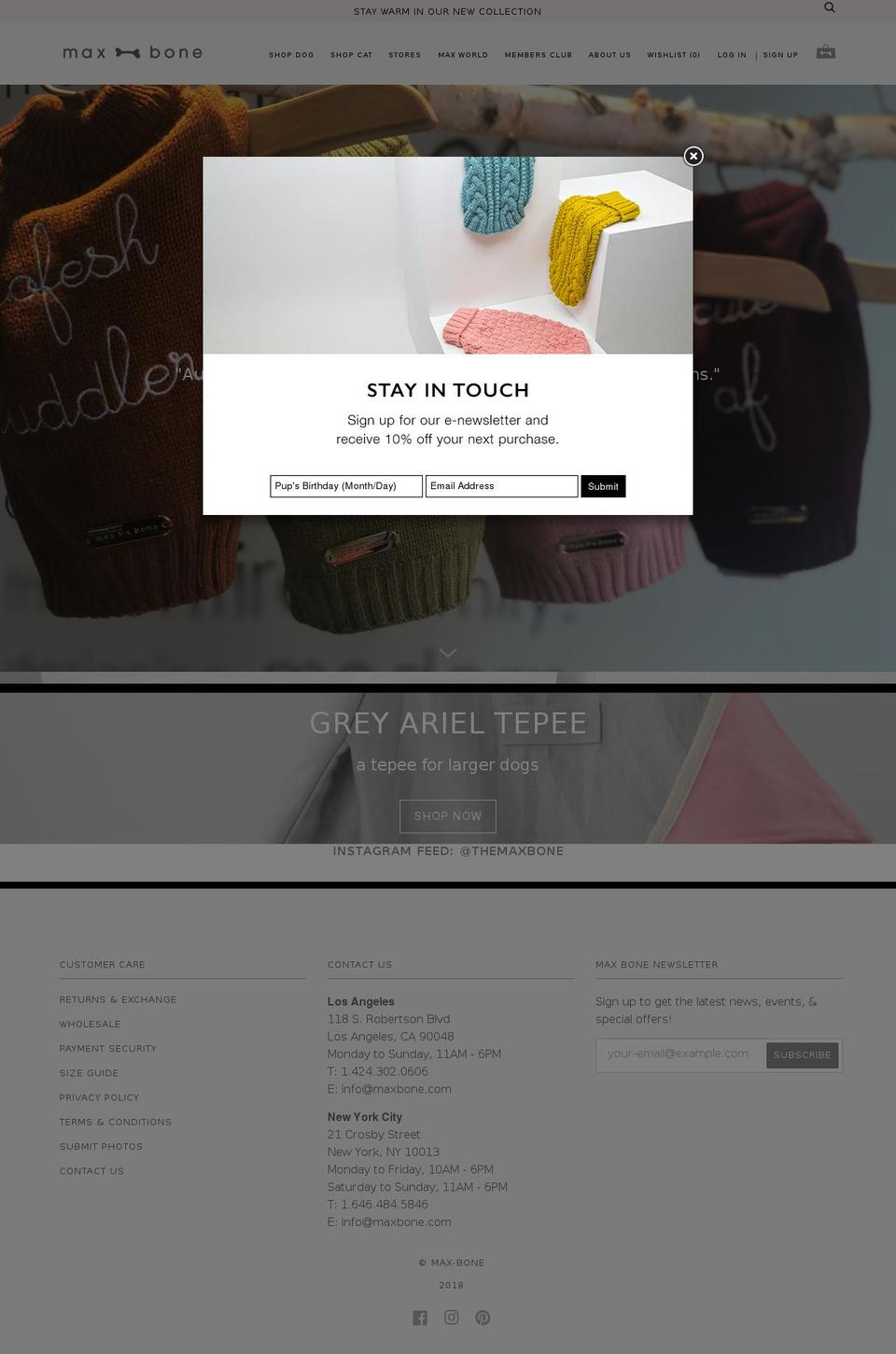 max-bone.biz shopify website screenshot