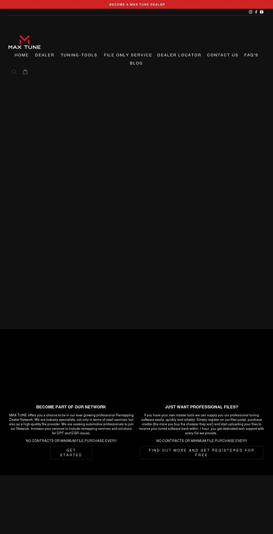 max-tune.com shopify website screenshot