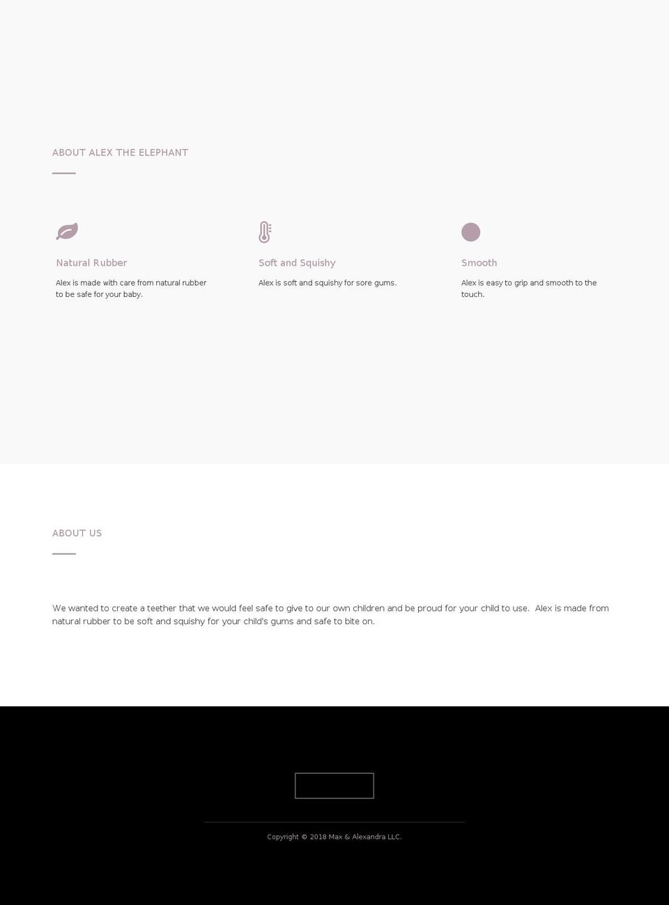 maxalexandra.com — Shopify storefront screenshot