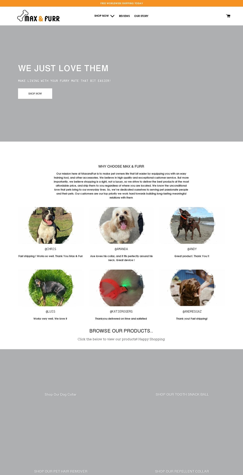 Sixfigurebrandaccelerator - free theme Shopify theme site example maxandfurr.com