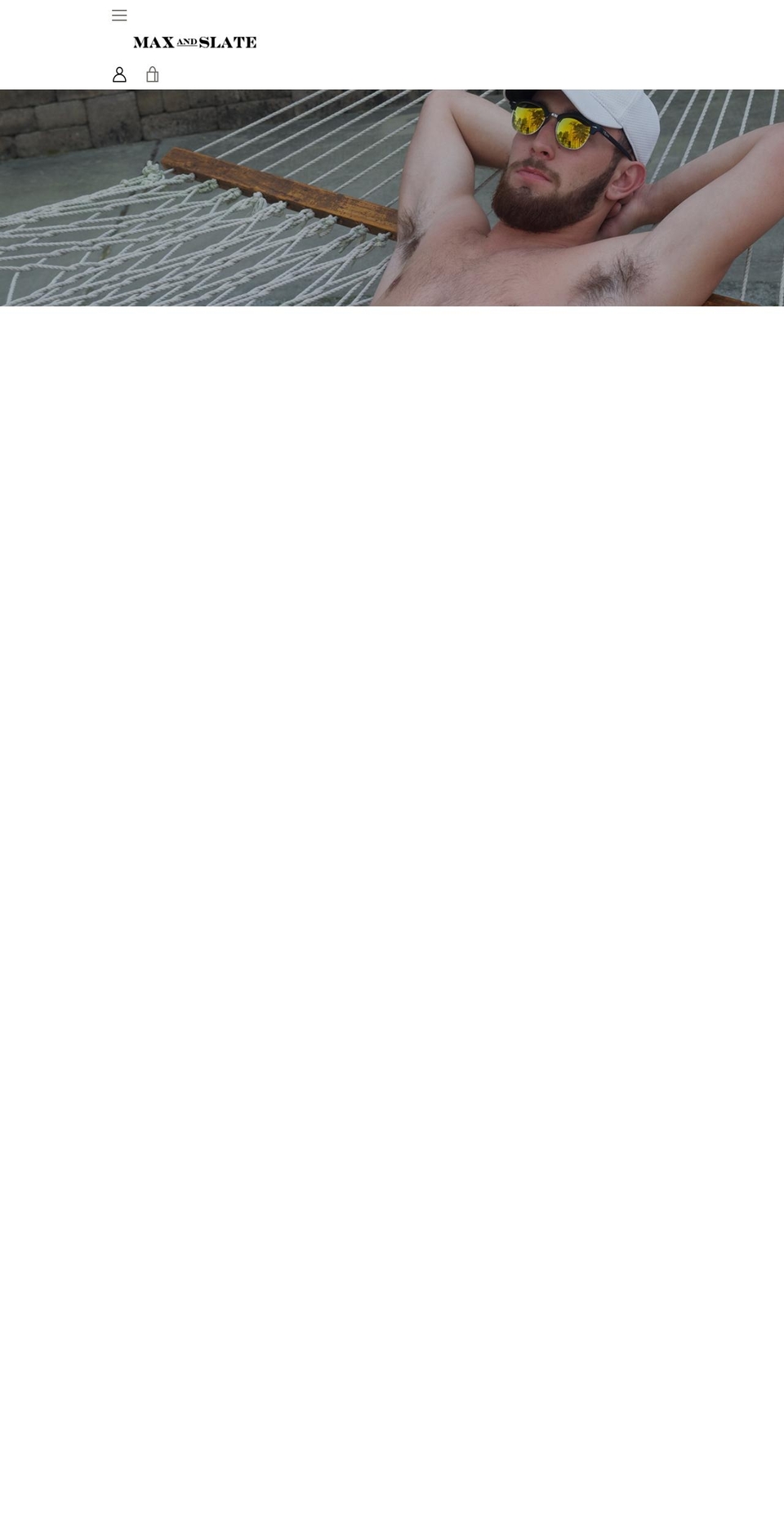 maxandslate.com — Shopify storefront screenshot
