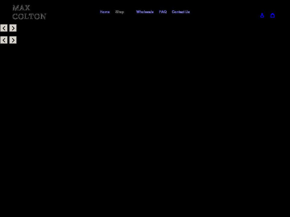 maxcolton.com shopify website screenshot