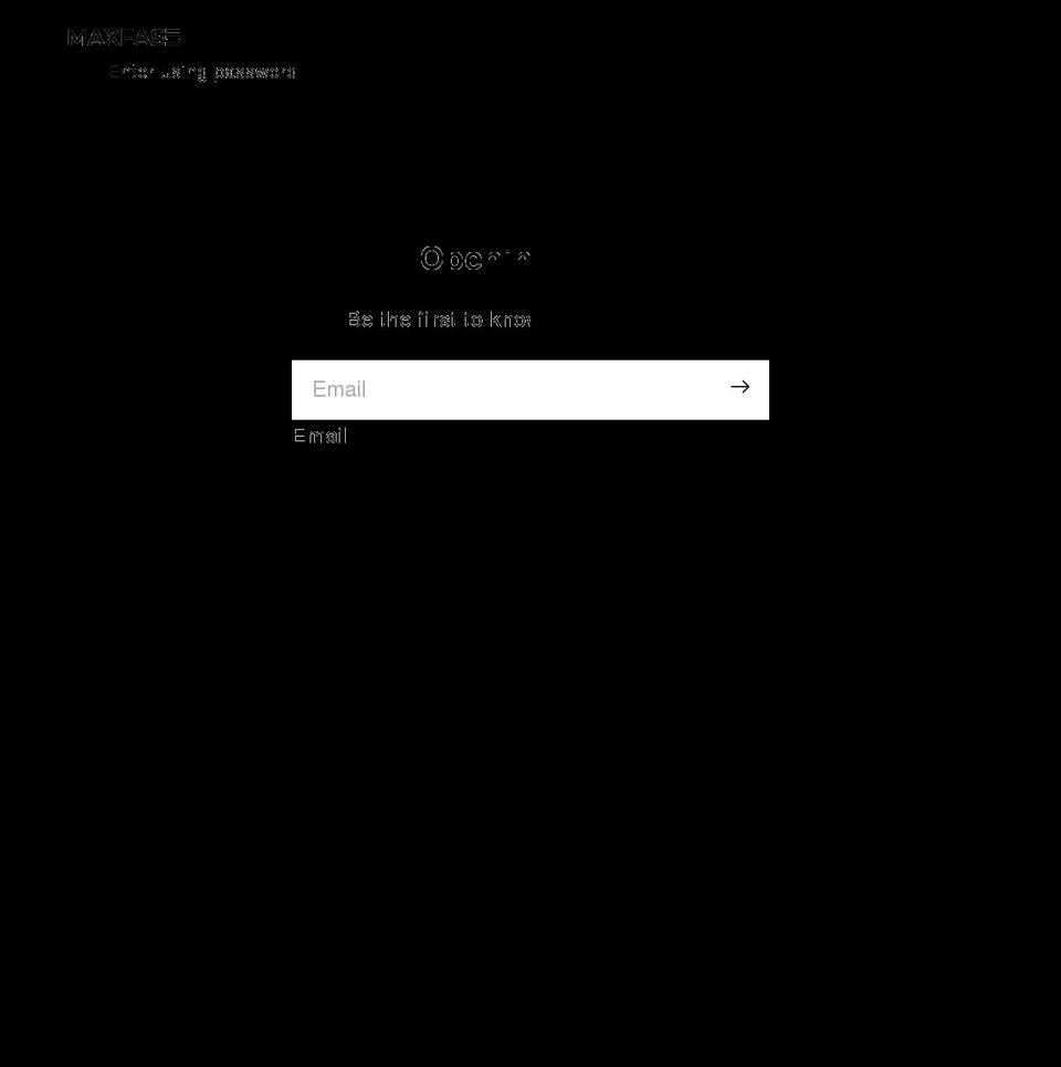 maxfase.com shopify website screenshot
