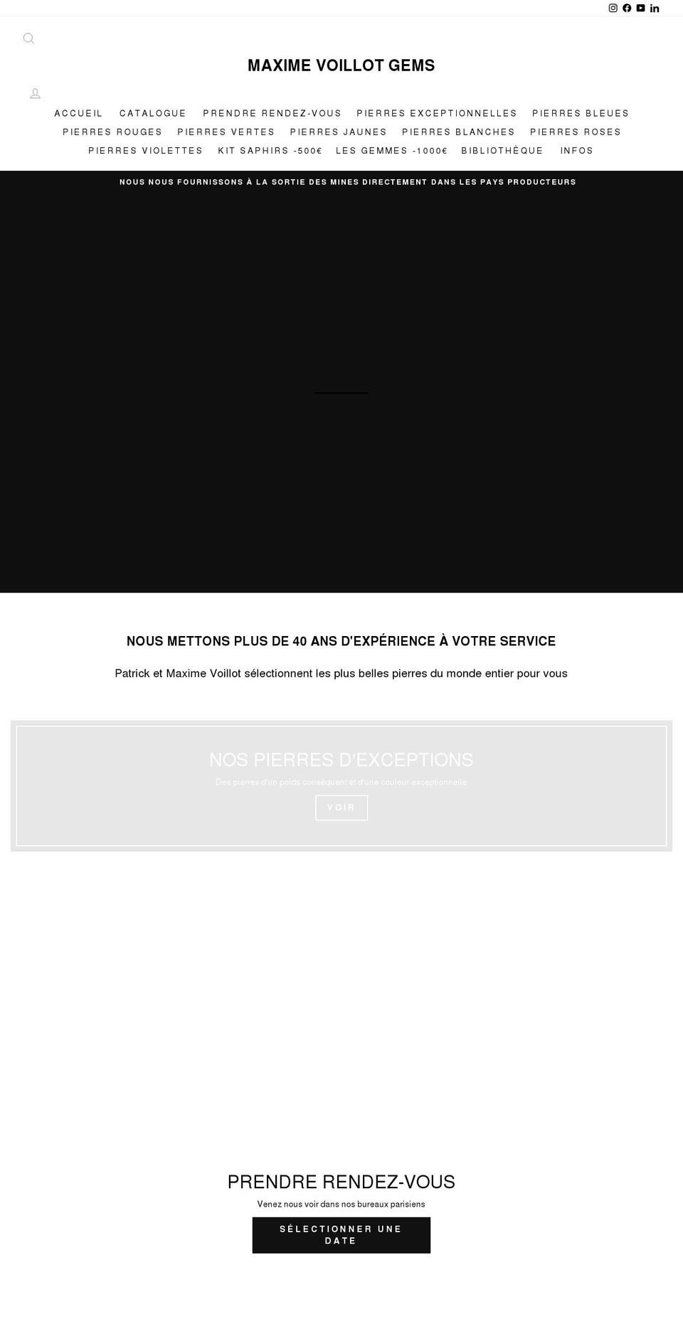 maximevoillotgems.com shopify website screenshot