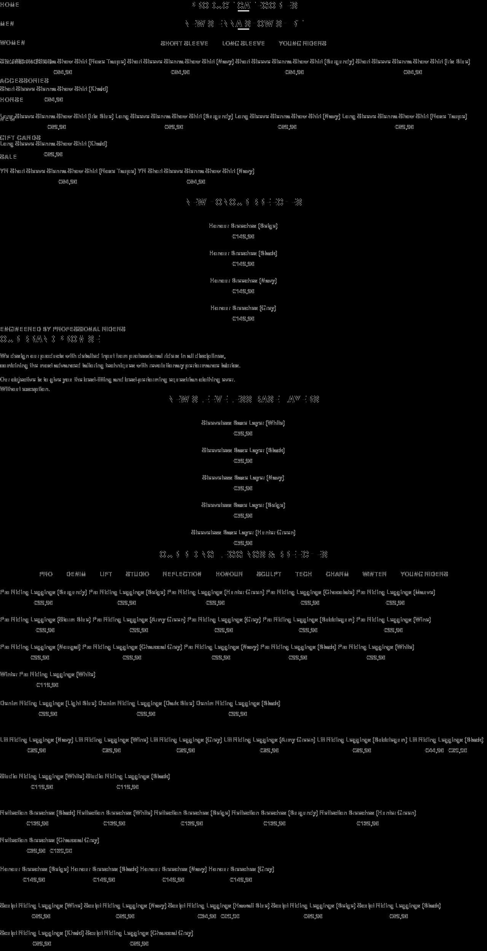 maximilian-equestrian.com — Shopify storefront screenshot