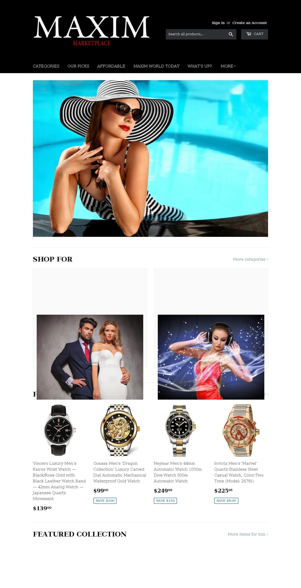 Supply Sample 4\/9 Shopify theme site example maximmarketplace.com