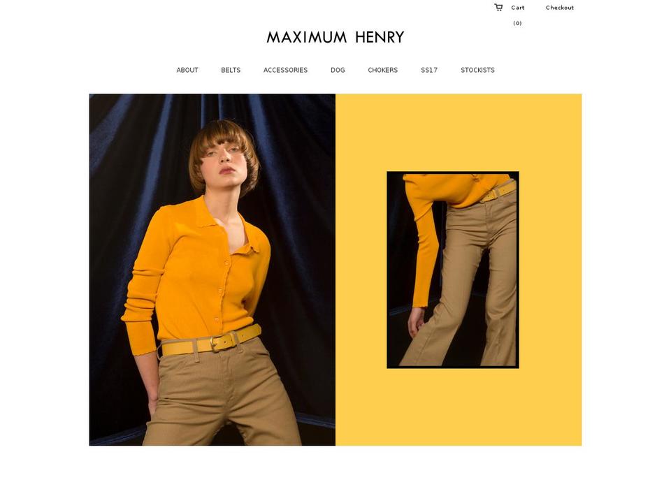 WATCHES Shopify theme site example maximumhenry.com