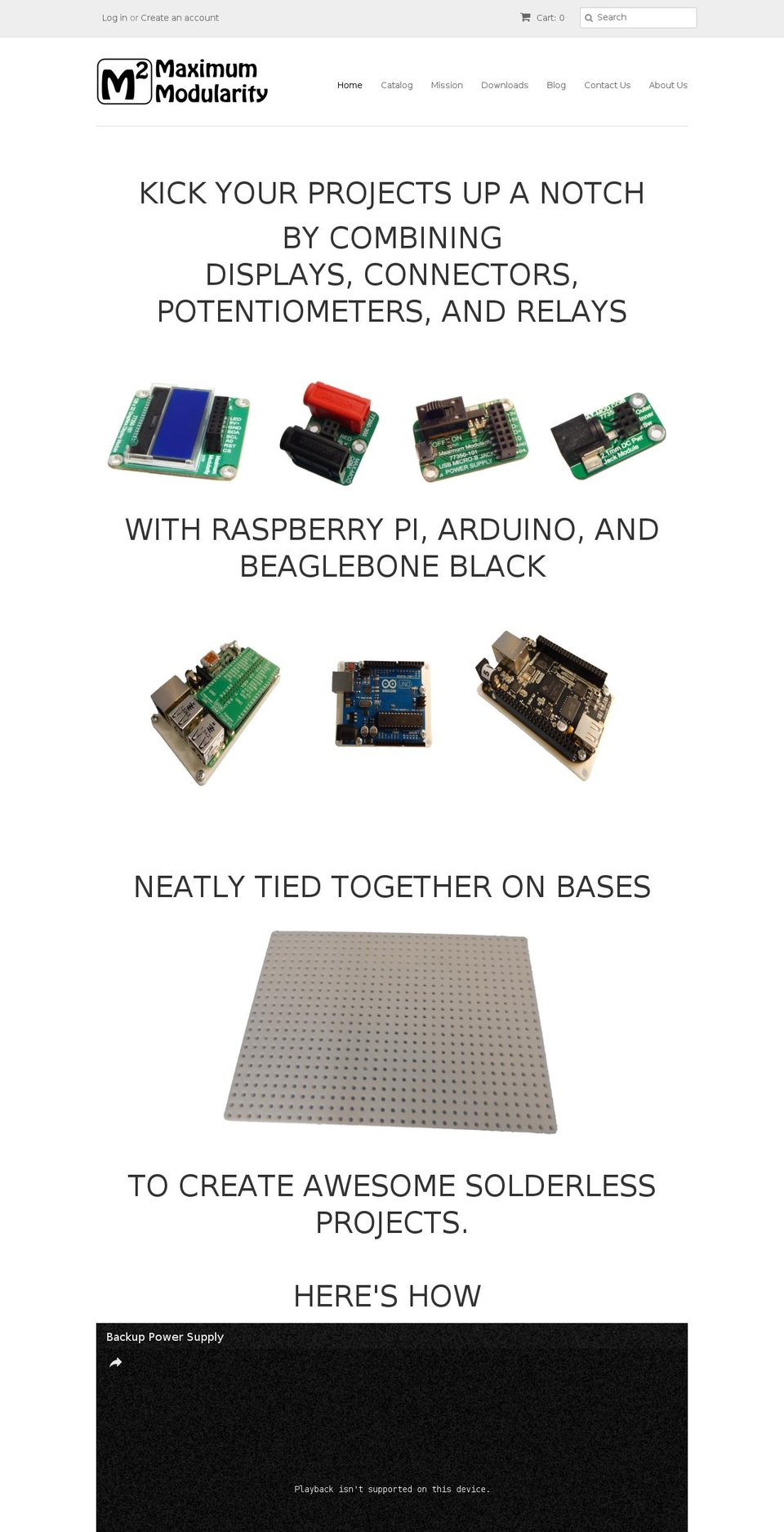 maximummodularity.com shopify website screenshot