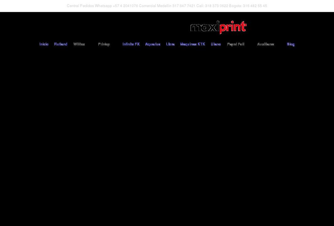 maxiprint.com.co shopify website screenshot