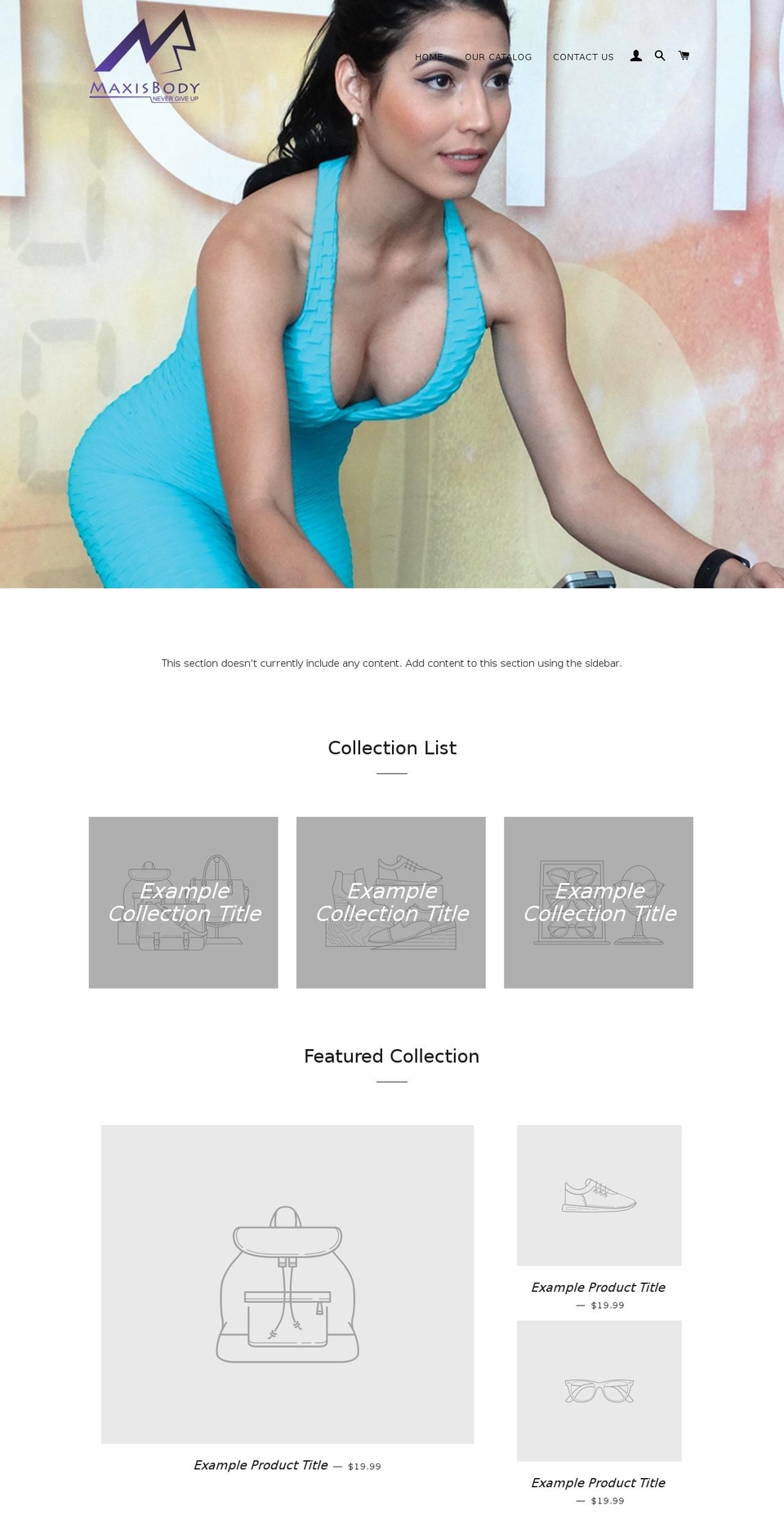 maxis-body.com — Shopify storefront screenshot