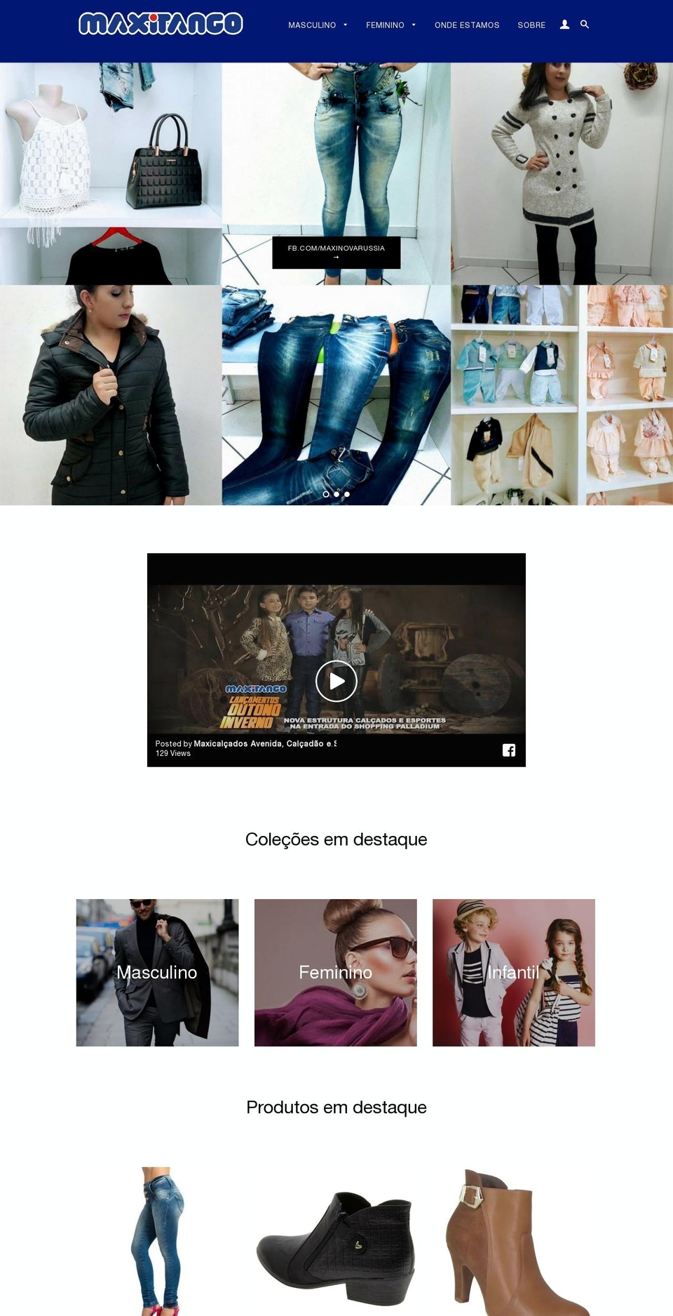 maxitango.com.br shopify website screenshot