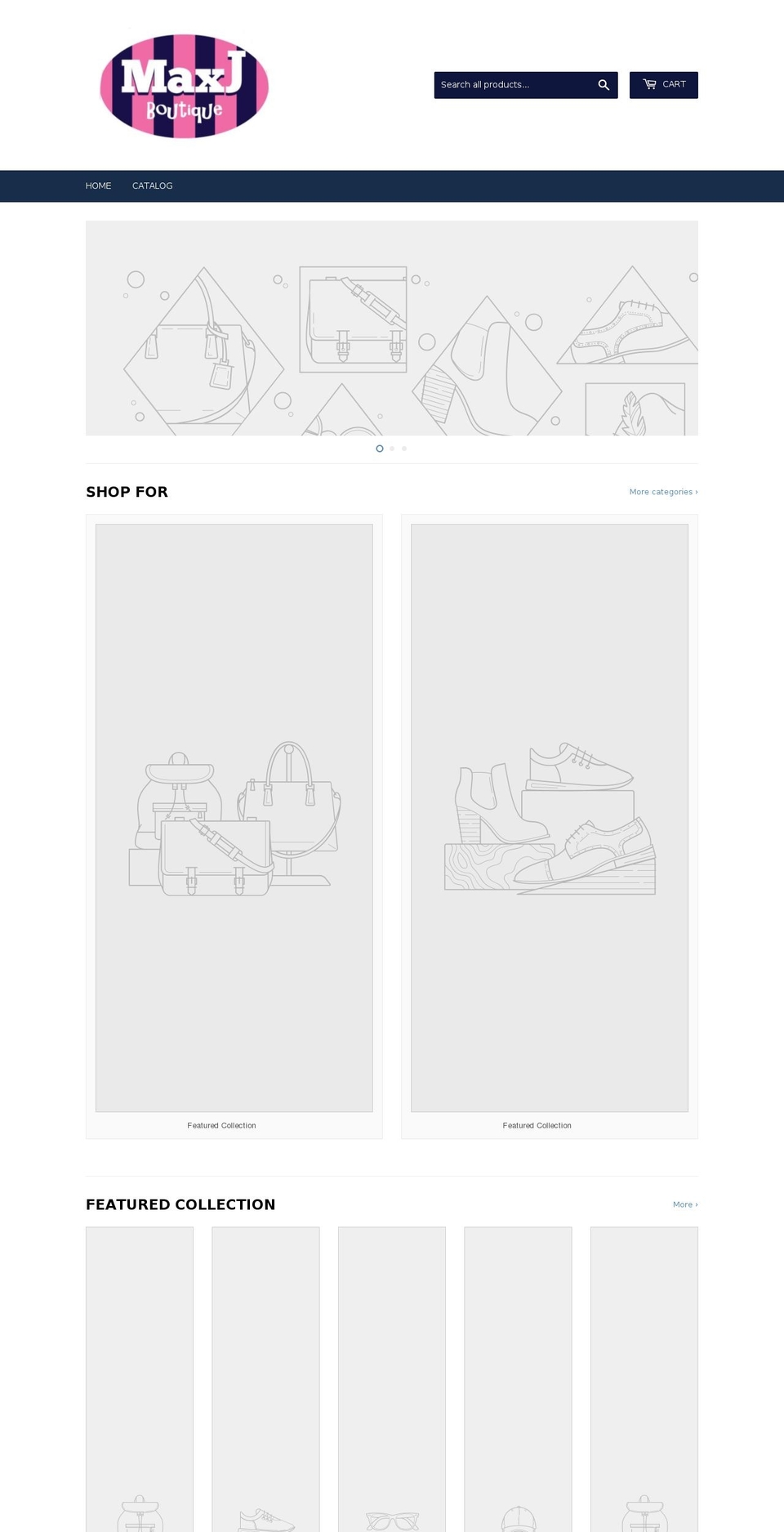 maxjboutique.com — Shopify storefront screenshot