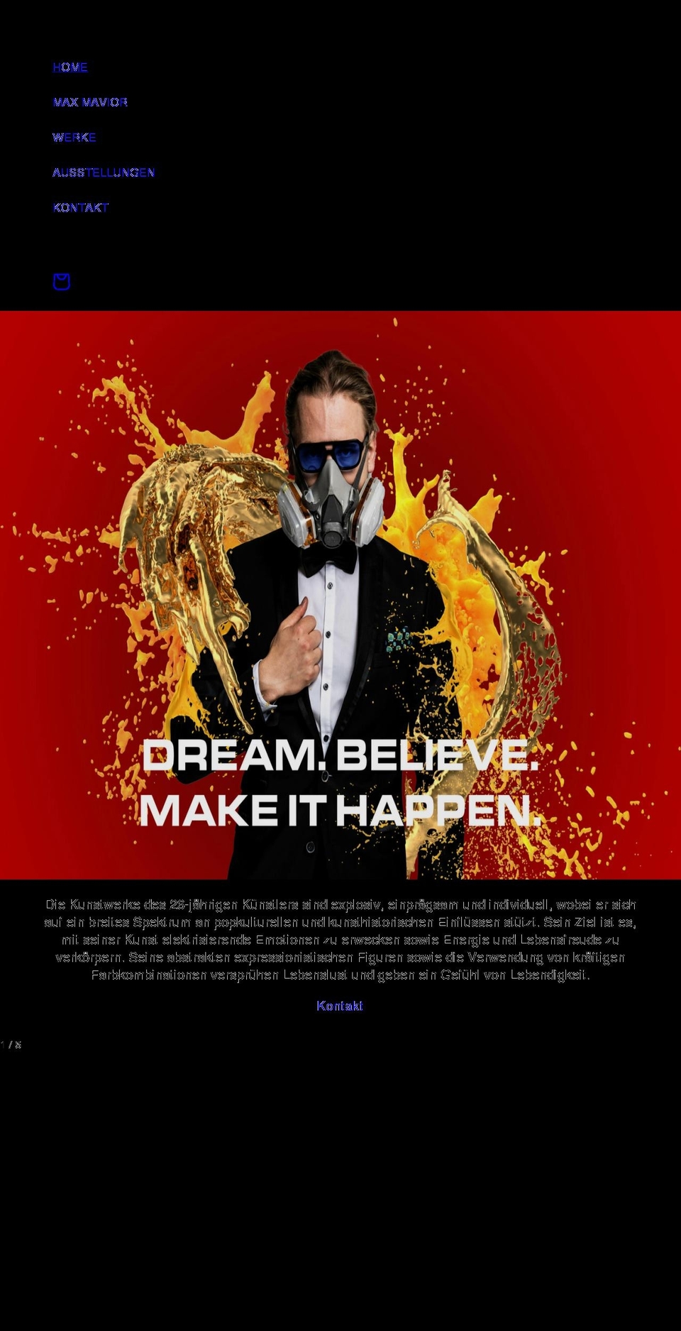 maxmavior.com shopify website screenshot