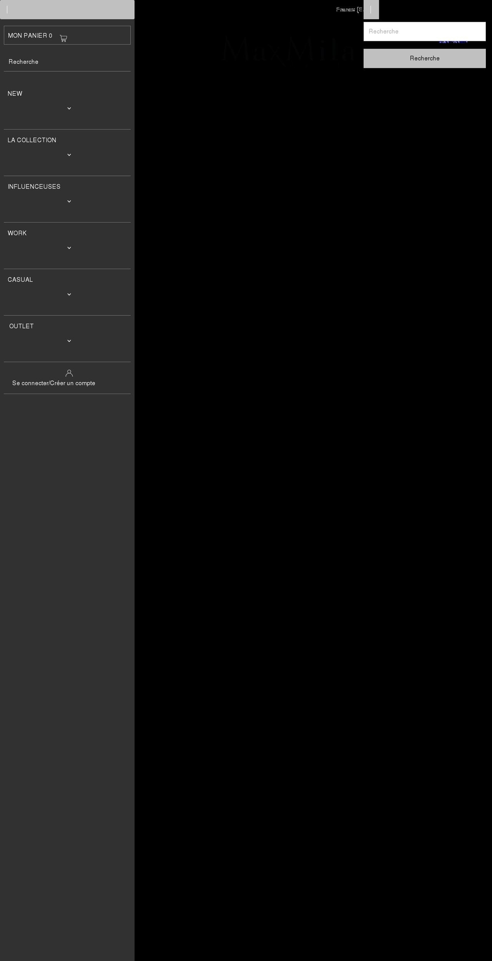 maxmilaparis.com shopify website screenshot