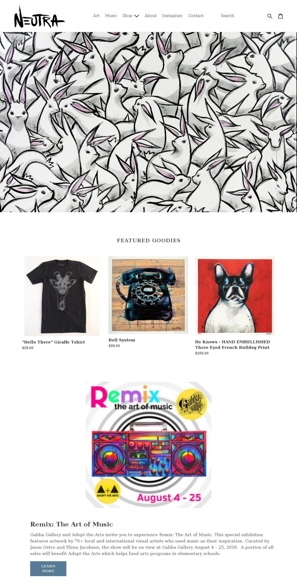 maxneutra.com shopify website screenshot