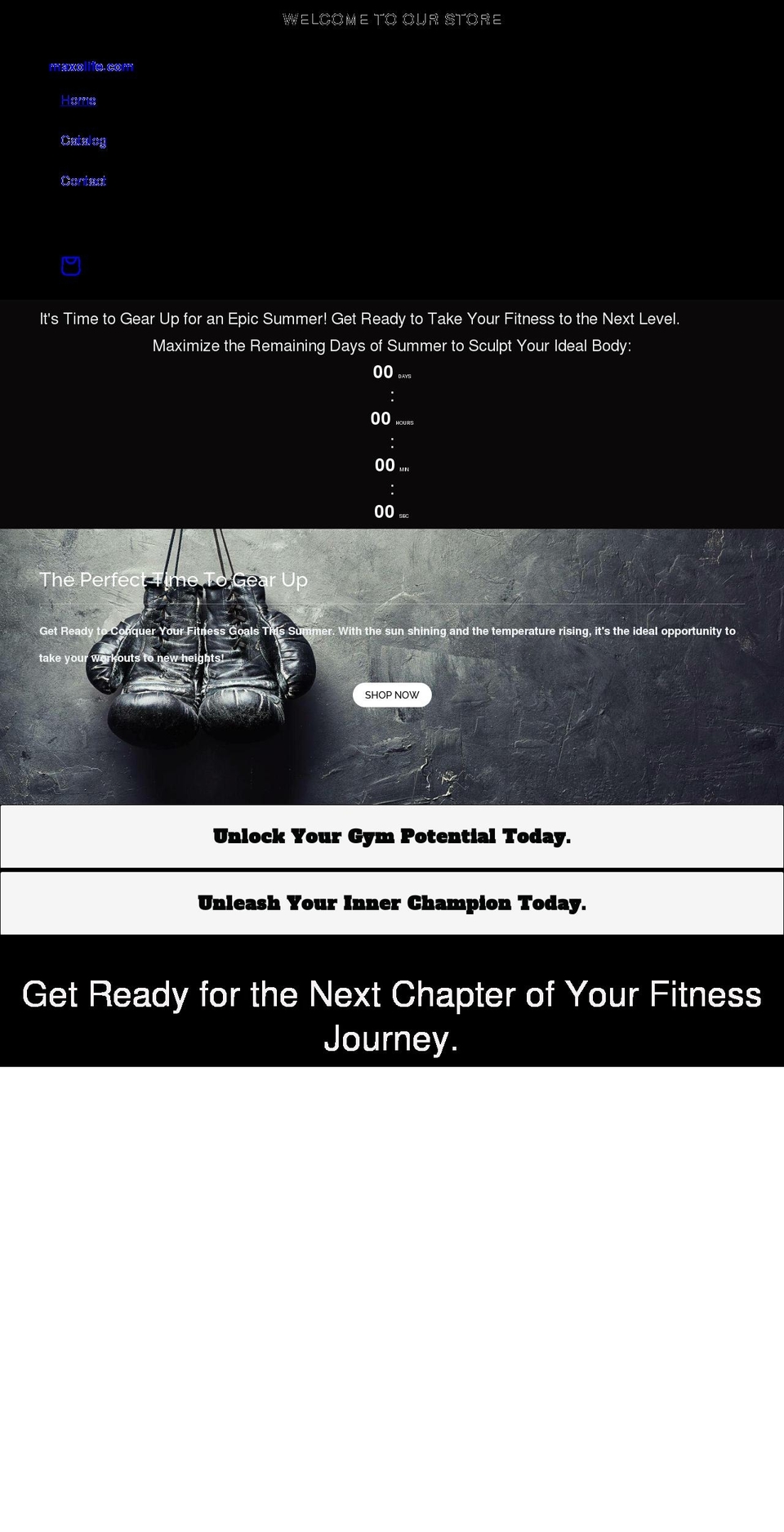 maxolife.com shopify website screenshot
